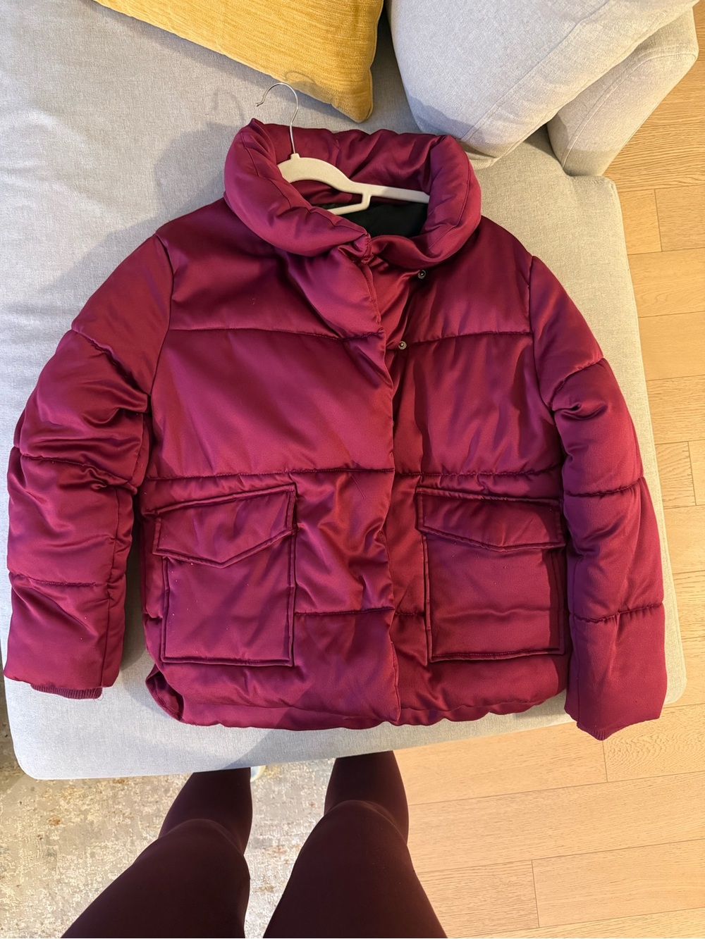 Women Puffer Jacket Berry Pink